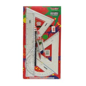 JUEGO DE GEOMETRIA ND-5070 GRANDE CON COMPAS DE PRECISION BACO PIEZA