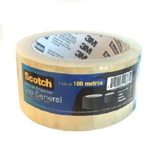 CINTA DE EMPAQUE TRANSPARENTE 3M SCOTCH MOD. 360T / 48mm X 100m PIEZA