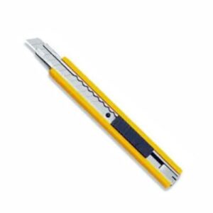 CUTTER DE ACERO Y PLASTICO CON MANGO DE ACERO Y PLASTICO 9 MM MOD.A-1/ECONO OLFA BLISTER