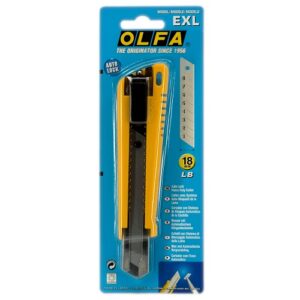 CUTTER SEGURO AUTOMATICO NAVAJA GRANDE MOD.EXL OLFA BLISTER