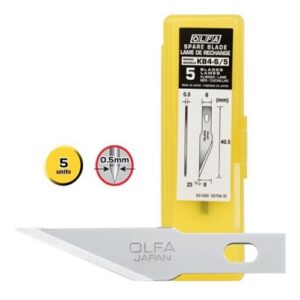 REPUESTO PARA CUCHILLA ACERO INOXIDABLE MOD.KB4-S/5 OLFA PAQ. C/5