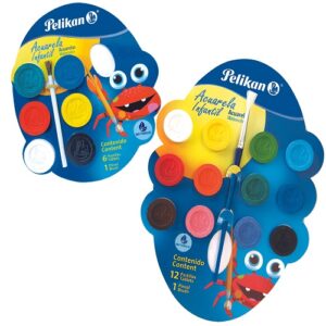 ACUARELA ESCOLAR C/6 PIEZA PELIKAN