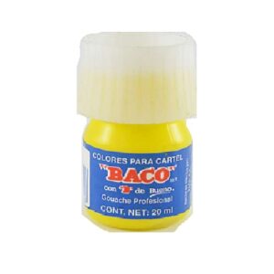 PINTURA PARA CARTEL 20ML BACO 50 AMARILLO LIMON PIEZA