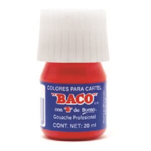 PINTURA PARA CARTEL 20ML BACO 54-A ROJO PIEZA