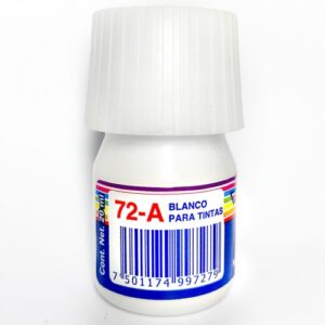 PINTURA PARA CARTEL 20ML BACO 72 -A BLANCOS PARA TINTA PIEZA