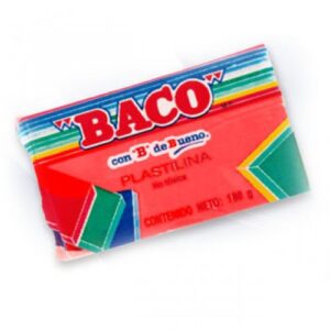 PLASTILINA MARQUETA 180 GRS # 54 ROJO BACO PIEZA