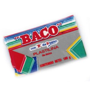 PLASTILINA MARQUETA 180 GRS # 59 GRIS BACO PIEZA