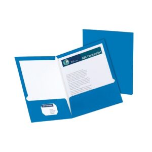 FOLDER CON SOLAPA OXFORD SHOWFOLIO CARTA AZUL PIEZA