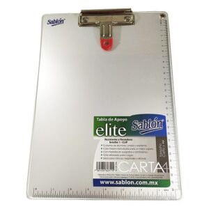 TABLA DE ALUMINIO CON BROCHE I-CLIP CARTA SABLON