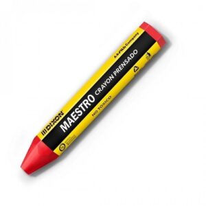 CRAYONES DE CERA MAESTRO COLOR ROJO DIXON CAJA C/20