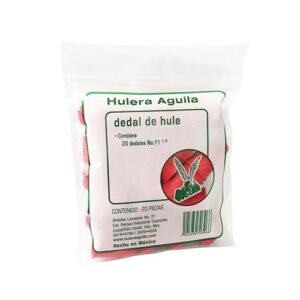 DEDAL DE HULE ROJO #11.5 BOLSA C/20 PIEZAS