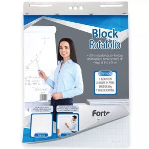 BLOCK ROTAFOLIO FORTEC C/25 HOJAS DE PAPEL BOND 64.3 X 78.CM