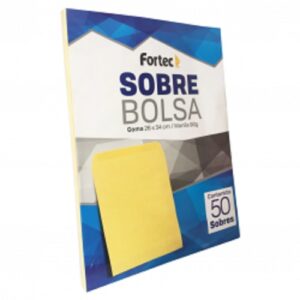 SOBRES BOLSA EXTRA OFICIO 25.5.0 X 34.0 CM FORTEC B-26-MG PQ C/ 50 PZ