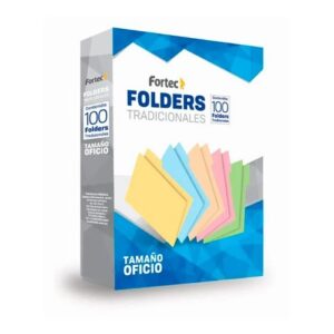FOLDER OFICIO CELESTE FORTEC C/100 MOD.FOA-12