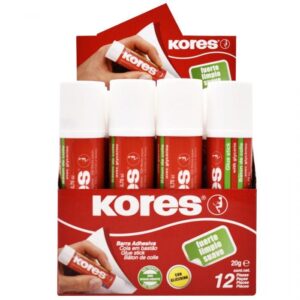 LAPIZ ADHESIVO 20GRM KORES PAQ C/12