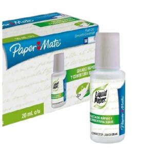 CORRECTOR EN BOTE LIQUID PAPER 20ML BEROL CAJA C/12