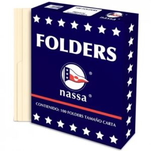FOLDER NASSA CREMA CARTA C/100