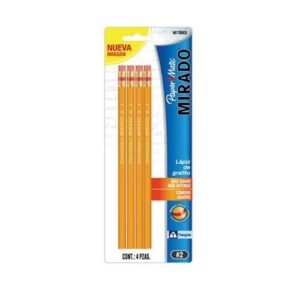 LAPICES DE GRAFITO #2 1/2 MIRADO TRIANGULAR BEROL BLISTER C/4+BOLIGRAFO