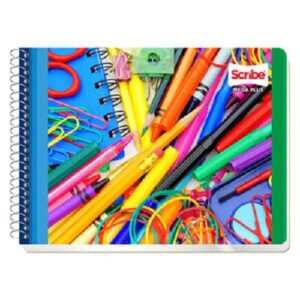 CUADERNO ITALIANO ESPIRAL MEGA RAYA 100H MOD.4530 SCRIBE PIEZA