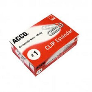 CLIP ESTANDAR #1 ACCO C/100 PIEZA