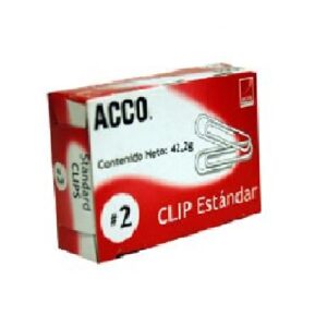 CLIP ESTANDAR #2 ACCO C/100 PIEZA MOD.P1660