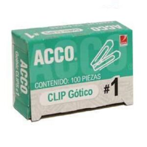 CLIP GOTICO #1 ACCO C/100 PIEZA