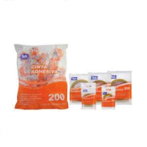 CINTA ADHESIVA TIPO 200 24 x 65 BOLSA NARANJA INDIVIDUAL TUK PIEZA