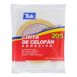 CINTA ADHESIVA CELOFAN MOD.205 24X65 TUK PIEZA