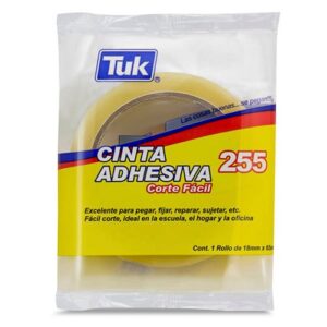 CINTA ADHESIVA CORTE FACIL MOD.255 18X65 TUK PIEZA