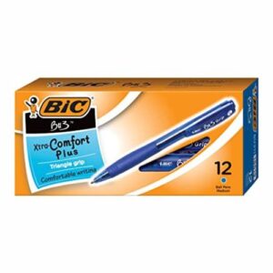 BOLIGRAFO P.MEDIANO AZUL BU3 GRIP BIC CAJA C/12