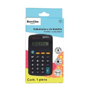 CALCULADORA DE BOLSILLO 8 DIG. MOD.7723G BARRILITO PIEZA