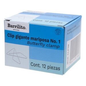 CLIP GIGANTE #1 MARIPOSA MOD.CLP1M BARRILITO CAJITA C/12