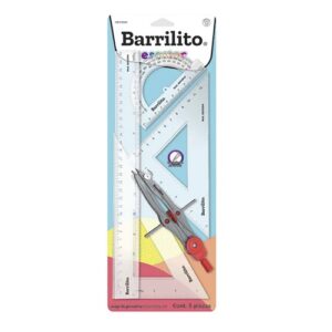 JUEGO DE GEOMETRIA CON COMPAS MOD.GEO30W BARRILITO BLISTER