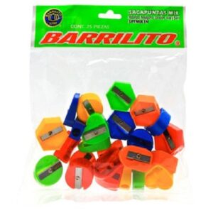 SACAPUNTAS ESCOLAR MIX "DELTA" MOD.SKD25 BARRILITO BOLSA C/25
