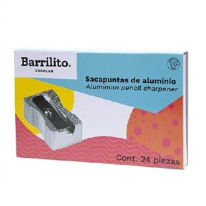SACAPUNTAS METALICO RECTANGULAR MOD.SPT05 BARRILITO CAJA C/24