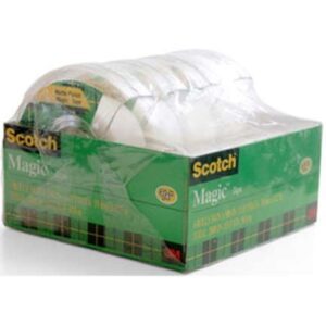 CINTA MAGICA CON DESPACHADOR 3M SCOTCH MOD. 8104D / 18mm X 12m PAQ C/4 PIEZA