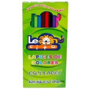 LAPICES DE COLORES LARGOS C/12 ECOLOGICO LEONCITO
