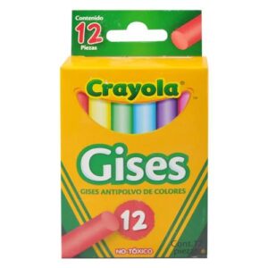 GISES COLORES ANTIPOLVO C/12 CRAYOLA
