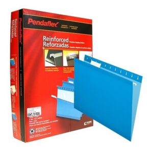FOLDER OFICIO COLGANTES PENDAFLEX CEJA 1/5 AZUL CJ. DE 25
