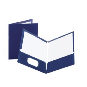 FOLDER CON SOLAPA OXFORD SHOWFOLIO AZUL PAQ. C/5