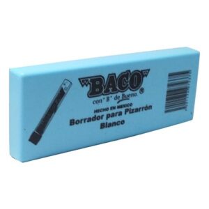 BORRADOR PARA PIZARRON BLANCO DE PLASTICO BACO PIEZA