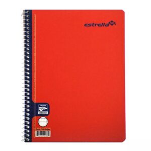 CUADERNO FRANCES ESPIRAL 5MM 100 HJ PIEZA ESTRELLA MOD.186