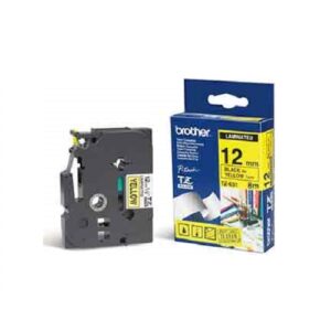CINTA BROTHER LAMINADA AMARILLO/NEGRO 0.5 PULGADAS MOD. TZ-631 PIEZA