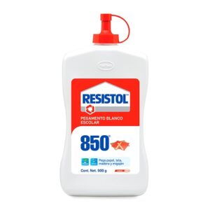 PEGAMENTO BLANCO ESCOLAR 500GMS RESISTOL 850 PIEZA