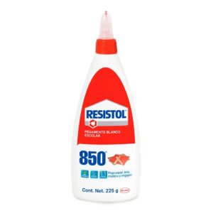 PEGAMENTO BLANCO ESCOLAR 225GMS RESISTOL 850 PIEZA