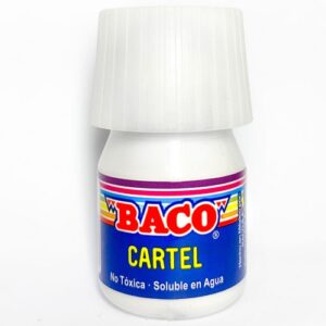 PINTURA PARA CARTEL 20ML BLANCO PARA TINTAS BACO 72-A CJ C/10 PIEZAS