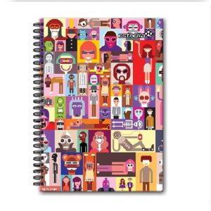 CUADERNO BOOK DOBLE ESPIRAL RAYA 180 HJ PIEZA ESTRELLA MOD.622