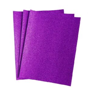 FOAMY CARTA CON DIAMANTINA MORADO NAEN 124 PQ CON 10 PIEZA