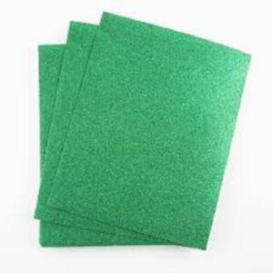 FOAMY CARTA CON DIAMANTINA VERDE BANDERA NAEN 133 PQ CON 10 PIEZA