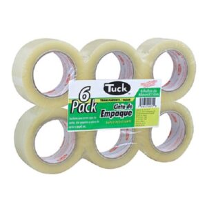 CINTA DE EMPAQUE TRANSPARENTE 48 X 150 MM TUK 179 PQ C/6 PIEZA